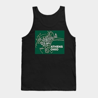 Athens Ohio Map Tank Top